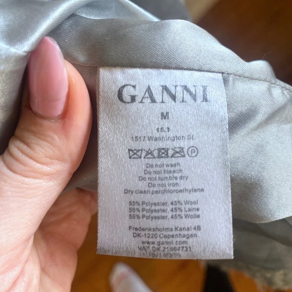 GANNI TEDDY Belted Wrap Coat - Picture 8 of 12